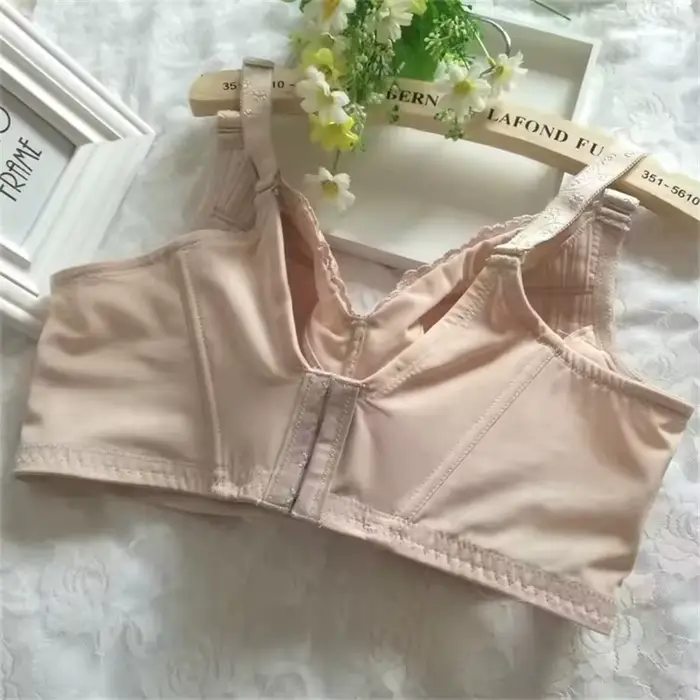 Podprsenka a nohavičky polyester pletené Nylon kostice Set pre ženy Plus veľkosti Denné pohodlie elegancia
