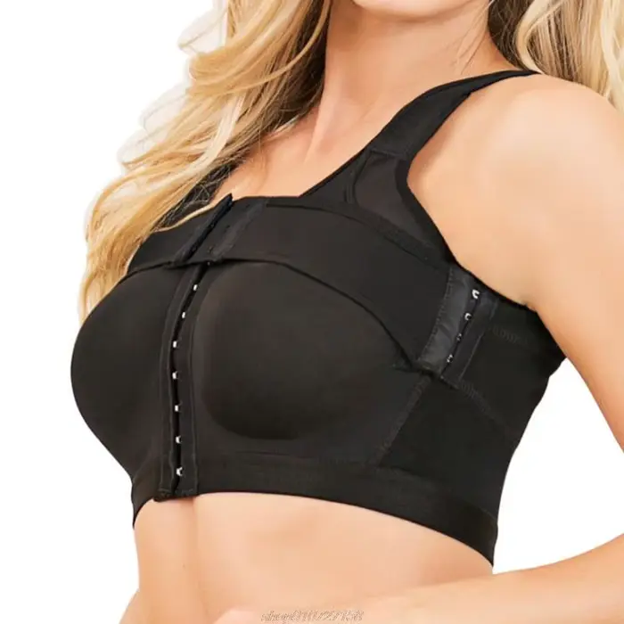 Dámske korzet telo Shaper post-chirurgie nastaviteľná podprsenka push up kompresie späť podporu postoj korektor Shapewear