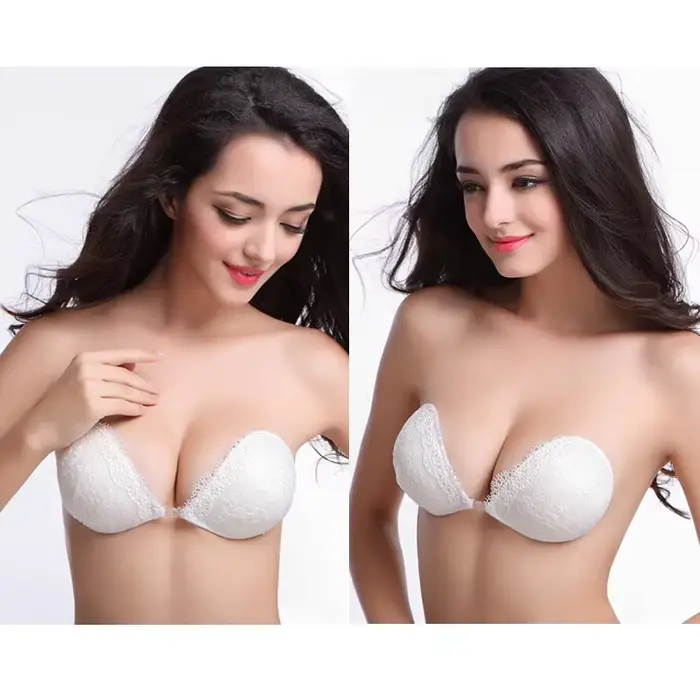 Neviditeľná push-up lepiaca podprsenka pre odhalený chrbát