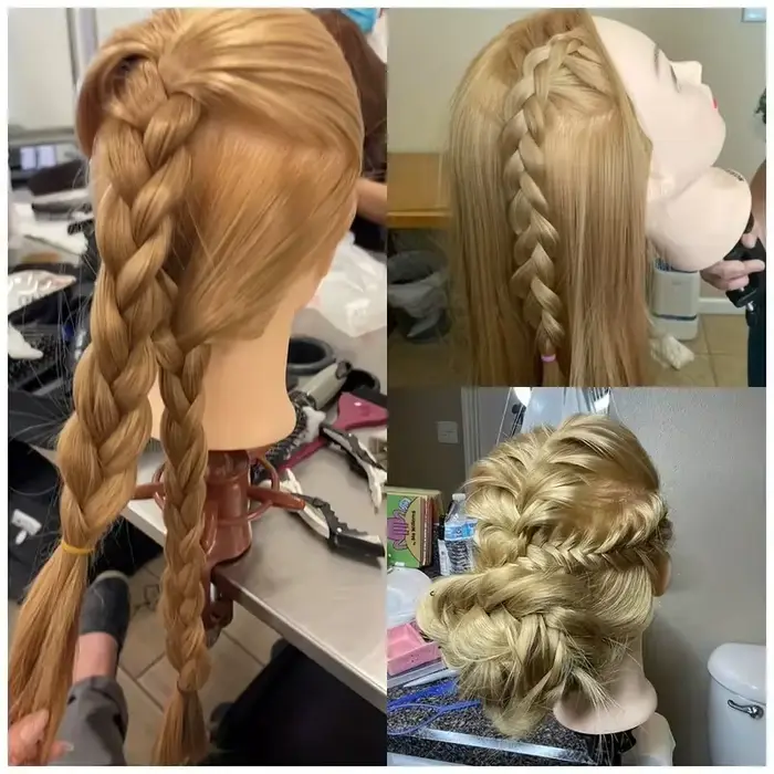 Ženská figurína hlavy pre make-up školenia a styling s vlasmi pre použitie v telesnej výchovy a ležérne účes