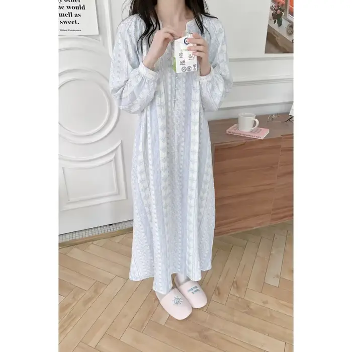 Letné pyžamo pre ženy pletené z jednoduchého a ležérneho polyesteru pre letné noci relax a jarnú relaxáciu