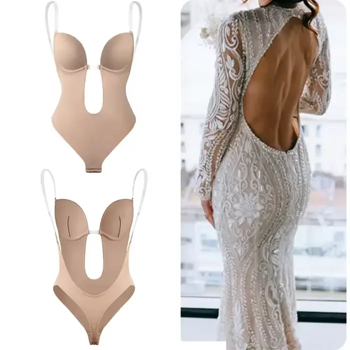 2025 femmes corps complet Shaper soutien-gorge dos nu Body string Invisible Shapers ventre contrôle Shapewear ceintures gaine minceur