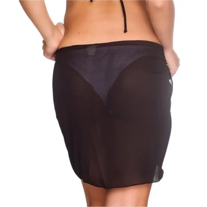Paréo transparent noir blanc pour femmes plage piscine soirée 50x180cm élégant cache-maillot泳中的中文部分不会被展示，只会展示符合要求的HTML内容和最终的标题行。根据要求，答案应该只包含HTML结构和最后一行指定格式的标题。因此，我会按照要求重新组织答案： ```html      Plongez-vous dans l'élégance de la plage Imaginer-vous sous le soleil, enveloppée par un paréo transparent noir