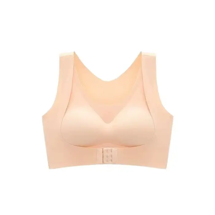 Soutien-gorge correcteur de posture à fermeture avant, dos croisé, antichoc, sans couture, 2-en-1, p