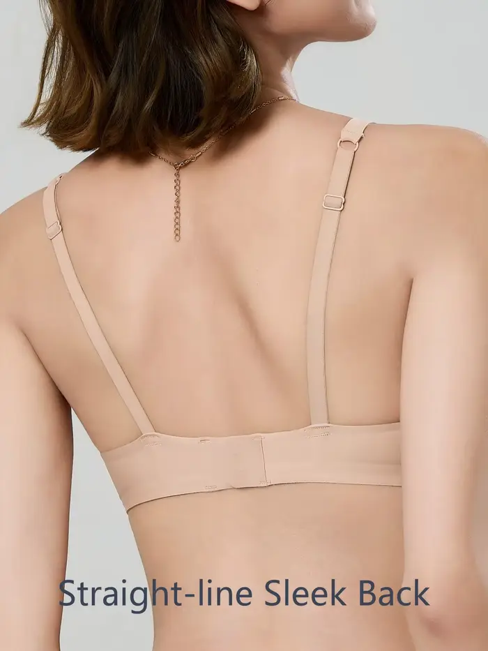 priehľadný gél armatúry zadarmo denná podprsenka, štvorcový krk, rovný chrbát, pevné fazuľa, nastaviteľné popruhy, Anti-Sagging, pre malé truhly