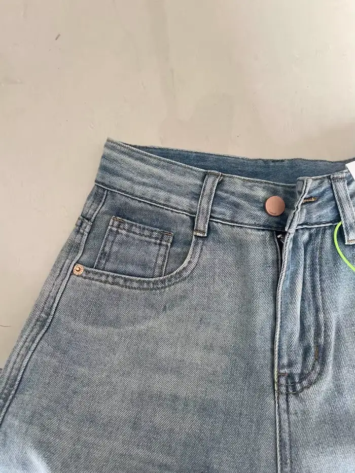 Jean Baggy à jambes larges pour femmes, Vintage Y2K Punk, taille basse, pantalon en Denim ample, Str