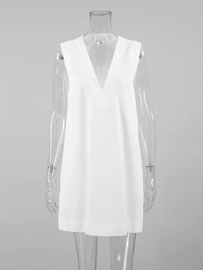 Sexy Dámske bavlnené V-Neck nočná košeľa pre ženy Backless Mini nočné košele Špeciálne príležitosti Romantické