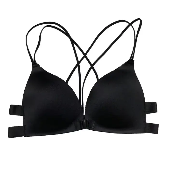 Soutien-gorge triangle push up sans armatures, sous-vêtements de sport, coupe fine, confortable, sex