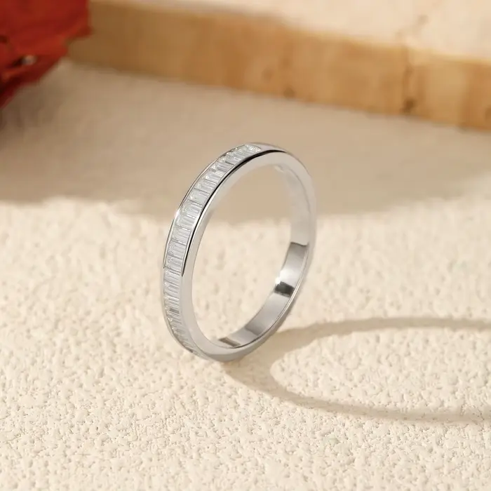 Bague en argent sterling 925 sertie de moissanite D, certifiée CMA, bagues de cocktail pour femmes, occasions spéciales et soirées élégantes