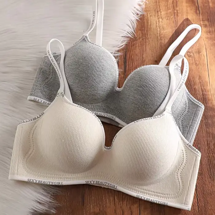 Bezdrôtová push-up podprsenka pre malé prsia, pohodlná, neviditeľná, bezšvíková, s 3D podložkami, podporou a bočnou podprsenkou