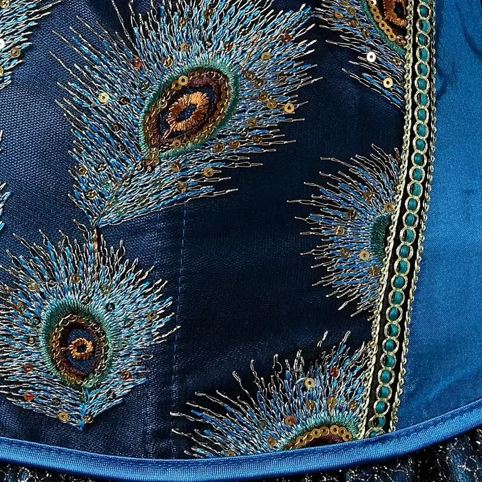 Vintage bustier z polyesteru a elastanu s perím, pre ženy, gotický štýl, každodenná móda, špeciálne príležitosti ,,HTML