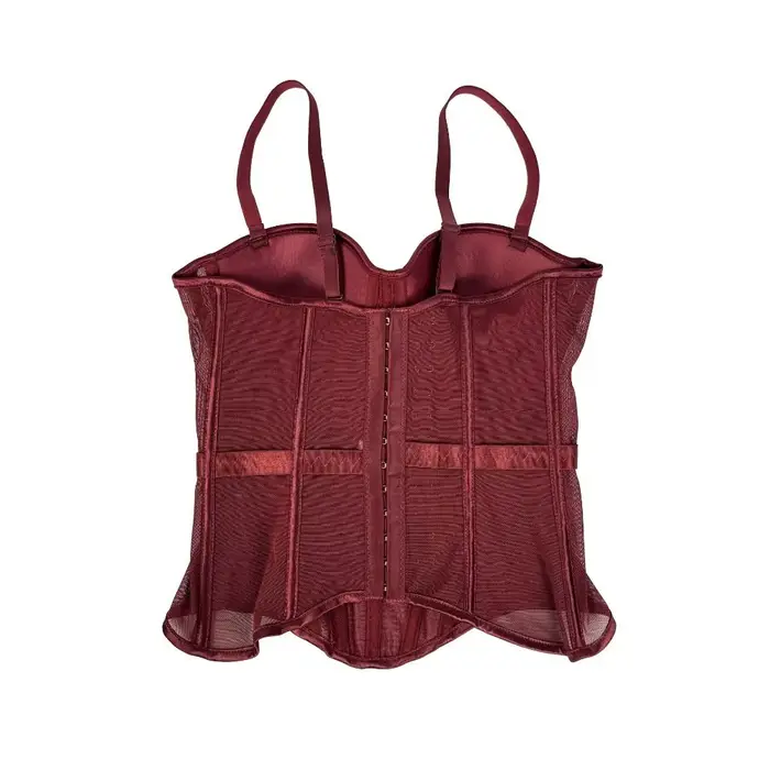 Elegantný korzetový top z priedušnej sieťoviny