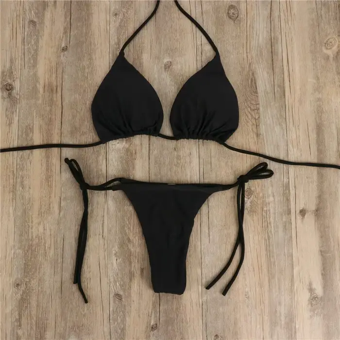 Dámske bikini so šnúrkovaním na boku
