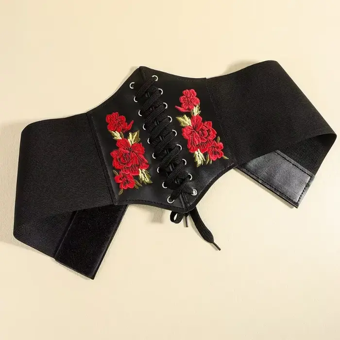 Široký koženkový korzet pre ženy, zoštíhľujúci opasok, vyčnievajúce telo, elastický, tesný, vysoký pás pre 03 / Wear, móda