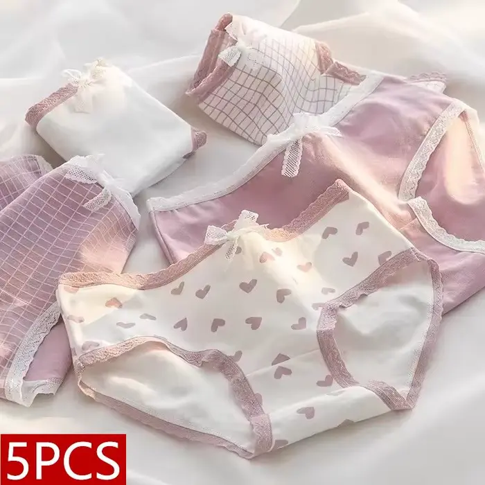 Sada 5 bavlnených nohavičiek pre ženy