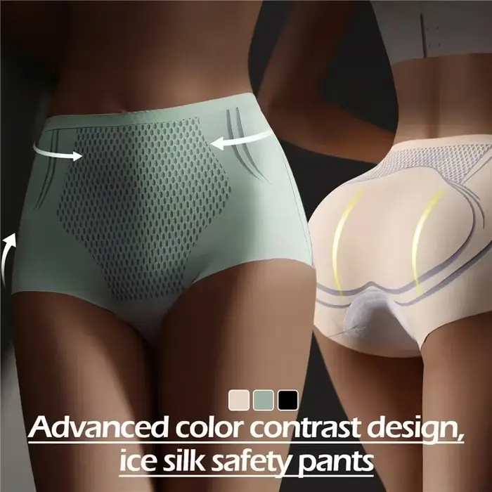 Culottes sculptantes IceSilk maillot polyester élasthanne technologie Ion Fiber culotte gainante taille haute pour femmes occasions spéciales journée décontractée sport travail