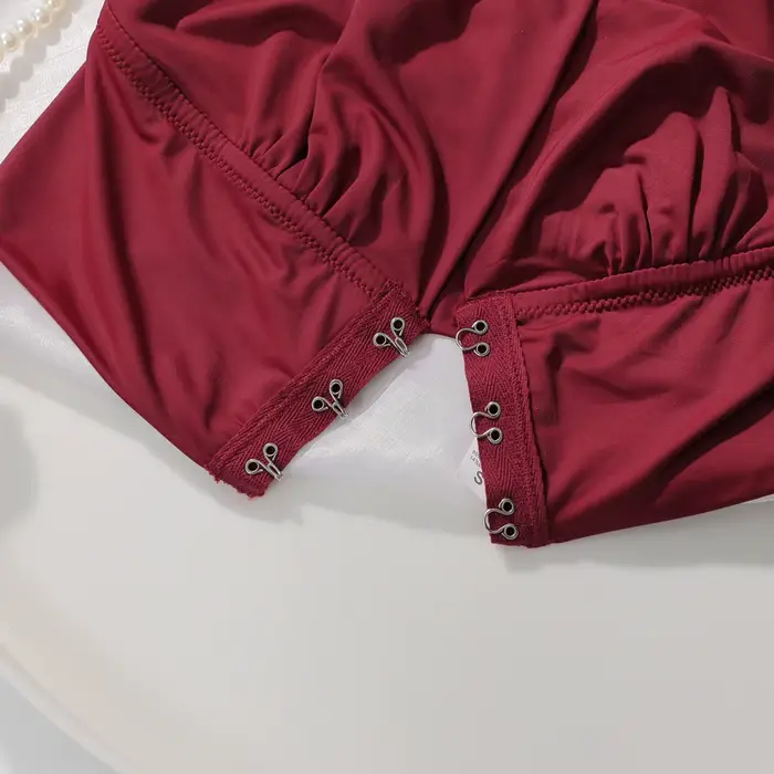 Červená sexy podprsenka s gombíkmi na prednej strane bez oceľového krúžku, dvojvrstvová podprsenka bez stôp, pohodlné spodné prádlo pre ženy, spodná bielizeň MR2824