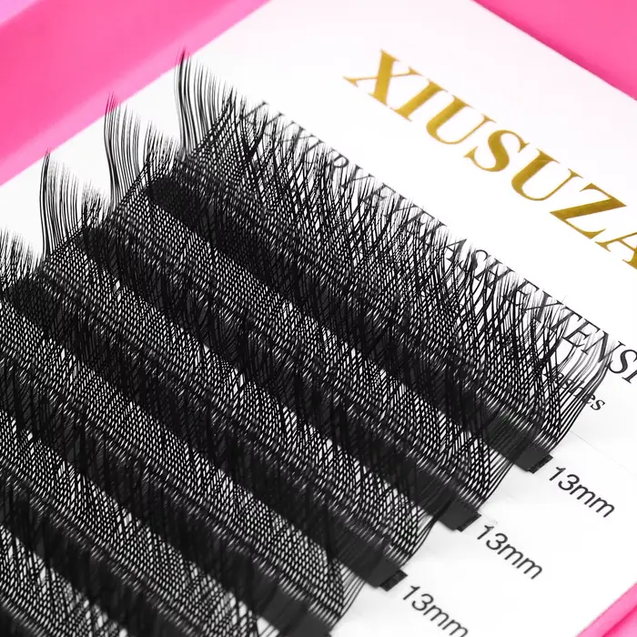XIUSUZAKI YY 3D 4D 5D W tvar Mäkké prírodné predpripravené objemové ventilátory mihalníc L/LU/M Curl W
