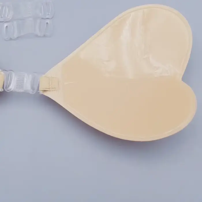 Neviditeľné bikini podprsenky vankúše pre ženy, sexy v tvare srdca bradavky kryty, vodotesné, lepkavé, pre spodnú bielizeň a domáce oblečenie