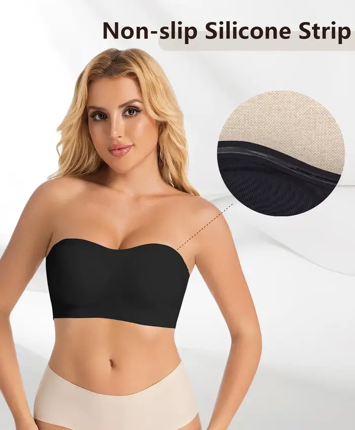 Nové dámske bez ramienok podprsenky s bočnou prackou kríž podprsenka bandeau push up módne trubice protišmyková podprsenka topy spodná bielizeň Dámske