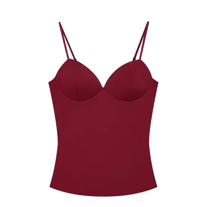 Haut court corset sexy pour femme, débardeur et caraco dos nu pour femme, hauts d'été sans manches p
