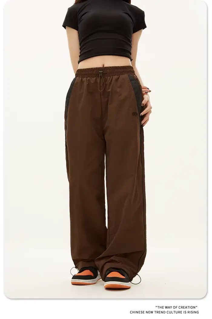 Pantalon de jogging décontracté pour femmes, mode Streetwear, surdimensionné, sport, jambes larges, 