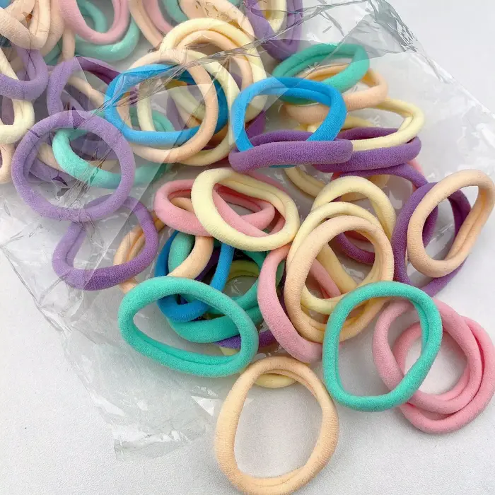 20/50/100 ks Štyri ročné obdobia Umelé Gumičky Do Vlasov Miska 4CM Cukríky Scrunchie