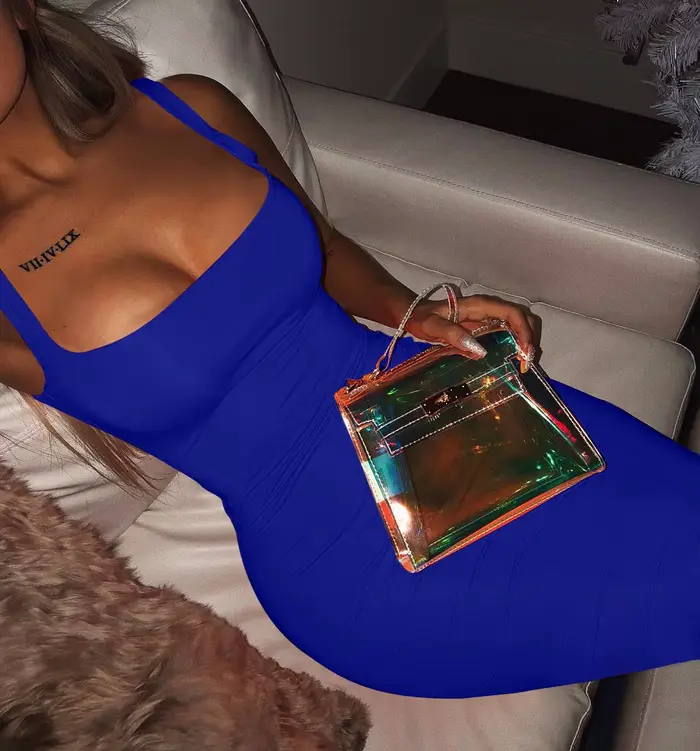 Letné Sexy Tielko Šaty Európske a Americké Veľké Veľkosti Pre Ženy Bez Rukávov Midi