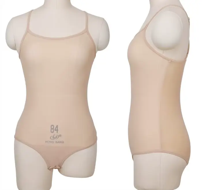 Justaucorps en maille transparente pour femme, costume de batterie une pièce, string coupe haute, tenue de base FibrDance, noir nude, danse du ventre, tenue de spectacle, lingerie pour danse, occasion spéciale