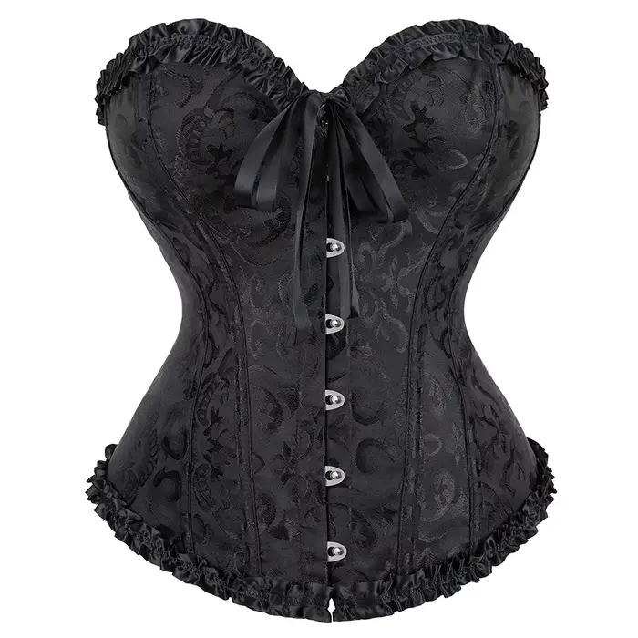 Femmes Sexy Bustiers et Corsets Floral couverture en dentelle pour les femmes Vintage Corset gothiqu