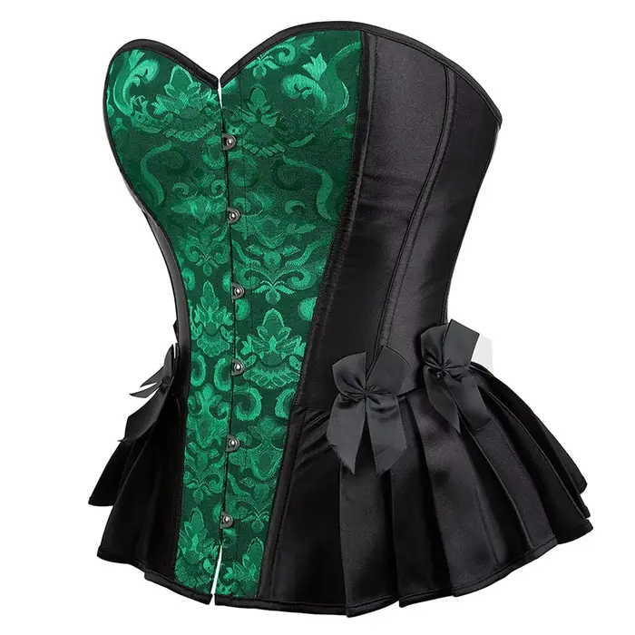 Corset victorien Renaissance Sexy Bustier femmes surbuste Lingerie gothique Vintage Satin Jacquard Corsets Burlesque Costumes