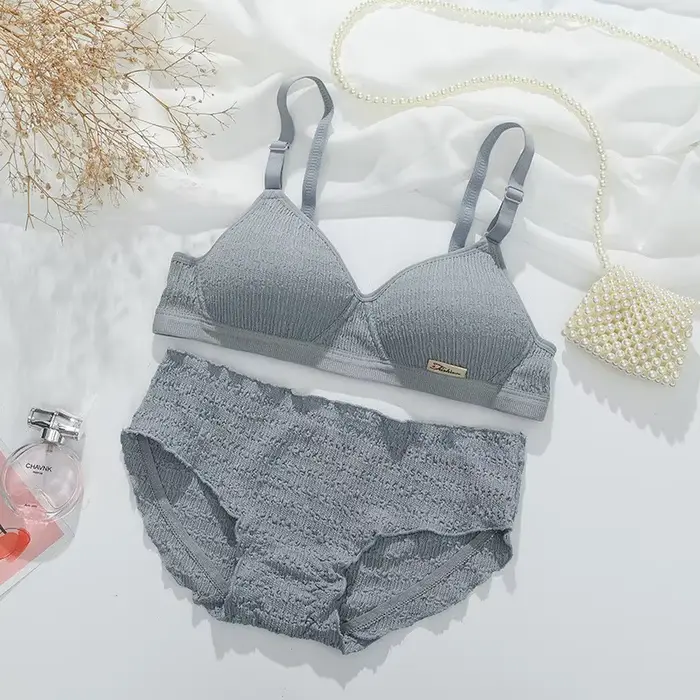 Dámske športové podprsenky Set spodná bielizeň Wireless Bralette High Sexy nízky pás nohavičky bezšvíkové žena sada spodná bielizeň intímny spánok