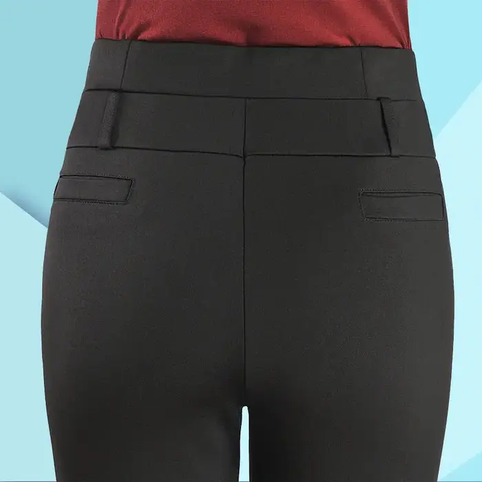 Pantalon Femme 2026 Nouvelle Collection Printemps Automne Taille Haute Extensible Décontracté Grande