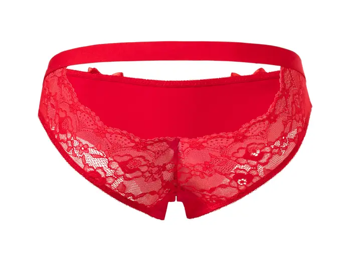 Rene Rofe-nohavičky v čipke bez rozkroku pre ženy, sexy spodná bielizeň s uzlom, samostatný rozkrok