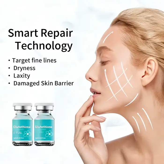 Ampoule éclaircissante à la glutathion 10ml×5 - Sérum hydratant en profondeur pour l'élasticité de l