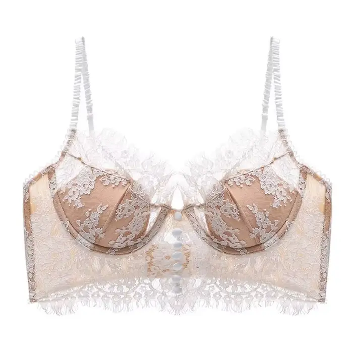 Soutien-gorge en dentelle française, Sexy, Ultra-fin, respirant, Ultra-fin, confortable, Anti-affais