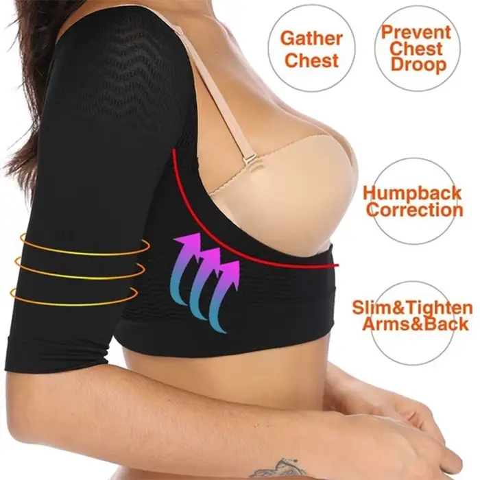 Dámske shaper rameno top, neviditeľný sochár rameno plášť, hrudník enhancer, držanie tela podporu, kompresie topy pre každodenné a špeciálne príležitosti