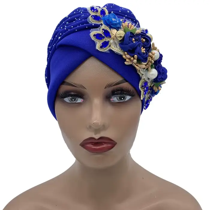 Nový trblietavý africký turban pre ženy