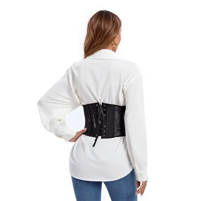 Dámske korzetové topy, gotické, vinobranie, žakárová čipka, podprsenka bustier, basque, telo sochára, pás, korzet