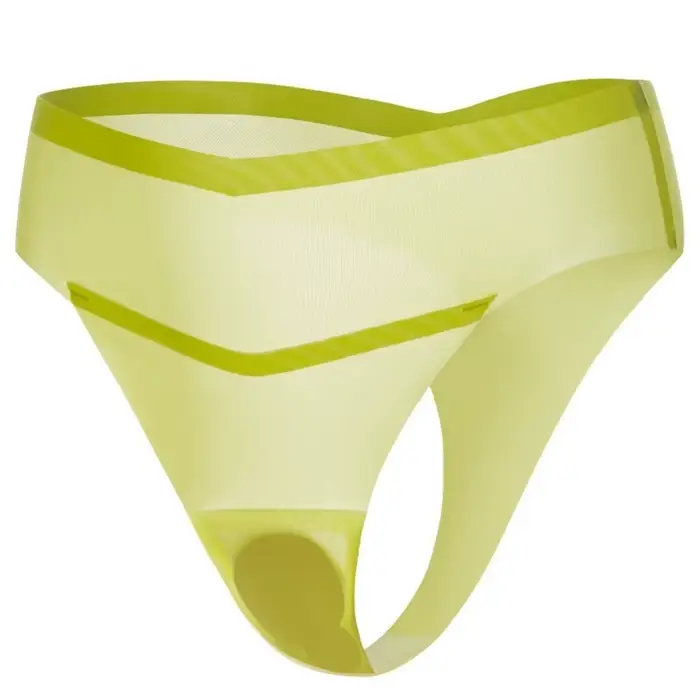 Culotte en soie glacée transparente coton taille basse sous-vêtements féminins pour yoga fitness occasions spéciales femmes