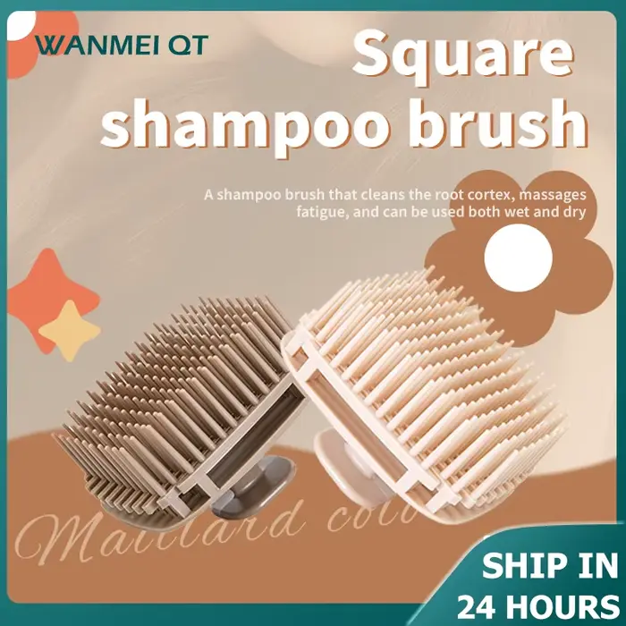 Brosse à shampoing en Silicone, peigne de Massage du cuir chevelu, peigne de lavage des cheveux, Mas