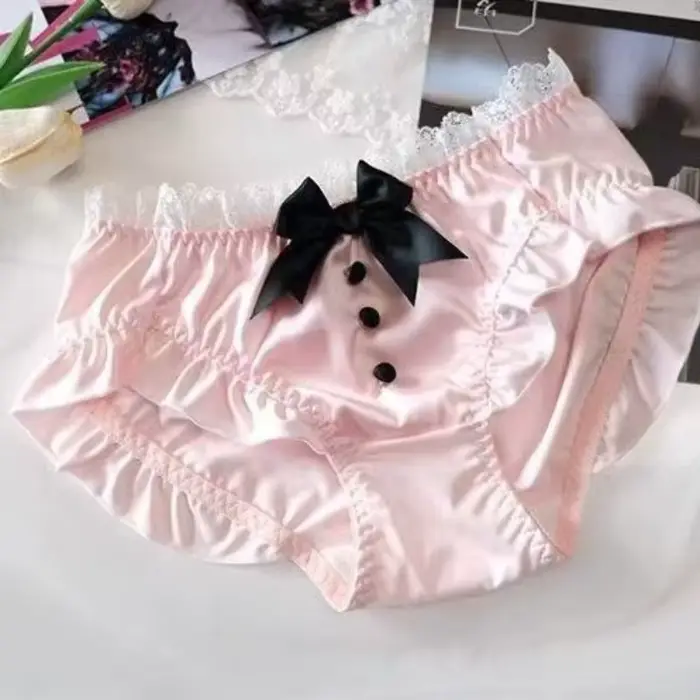 Ensemble de lingerie en coton style Lolita avec nœuds doux pour femmes occasions spéciales