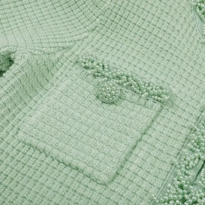 Robe trapèze tricotée pour femmes, haute qualité, nouvelle mode d'été européenne et américaine, perl