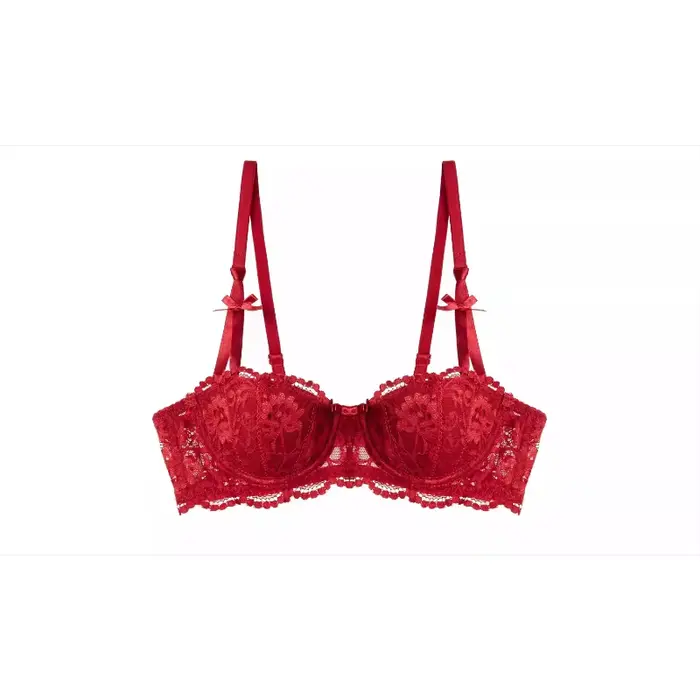 Sexy vianočné spodná bielizeň darčeková sada, priehľadná čierna čipka, pol šálky, podprsenka a nohavičky, ultra tenké, priehľadné, veľké spodná bielizeň Tushy, vianočný darček