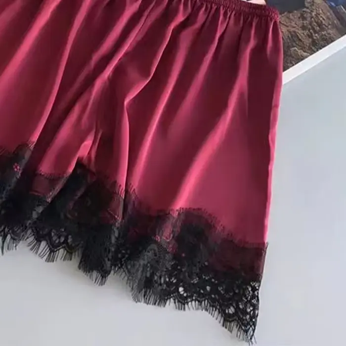 pyžamo Dámske dvojdielne V-neck bez rukávov štýlový polyester pre ženy špeciálne príležitosti jeseň