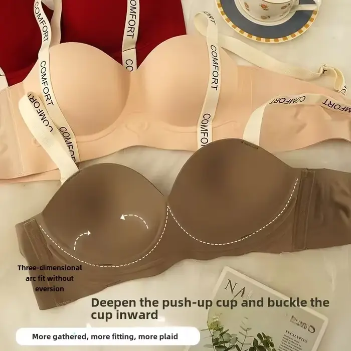 Pohodlná a elegantná push up podprsenka pre malé prsia bez švov pre ženy špeciálne príležitosti