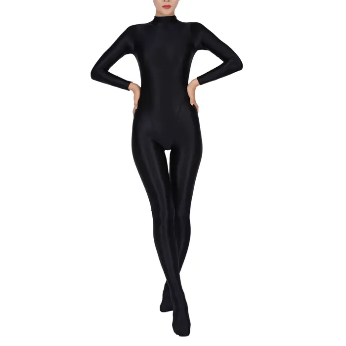 Combinaison complète pour femmes, collants de sport, de gymnastique, de Yoga, à manches longues, une