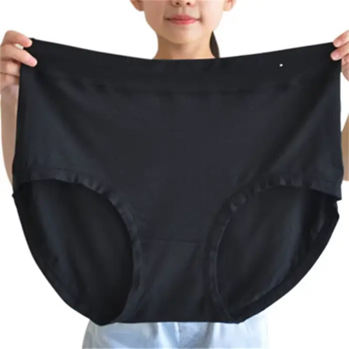 Sada 5 Dámske nohavičky Plus Size, mlieko hodváb, trojuholník rez, pre tehotné ženy, stredného veku matky, až 150 kg