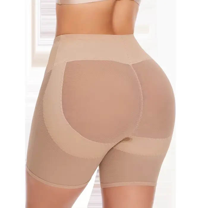 Short en maille taille haute pour femme, culotte saillante respirante, amincissant les cuisses, vête