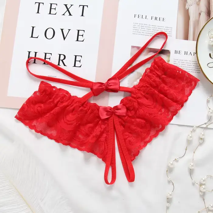 Sexy dámske priehľadné čipky spodná bielizeň pre ženy špeciálne príležitosti štýlové erotické súkromie spodná bielizeň
